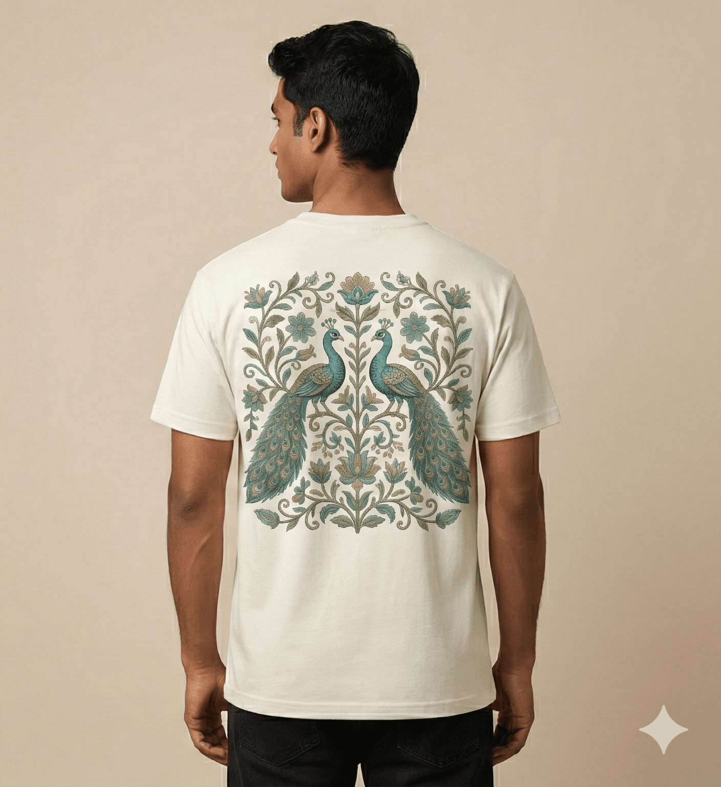 Wild Peacock Botanical Tee — view 4