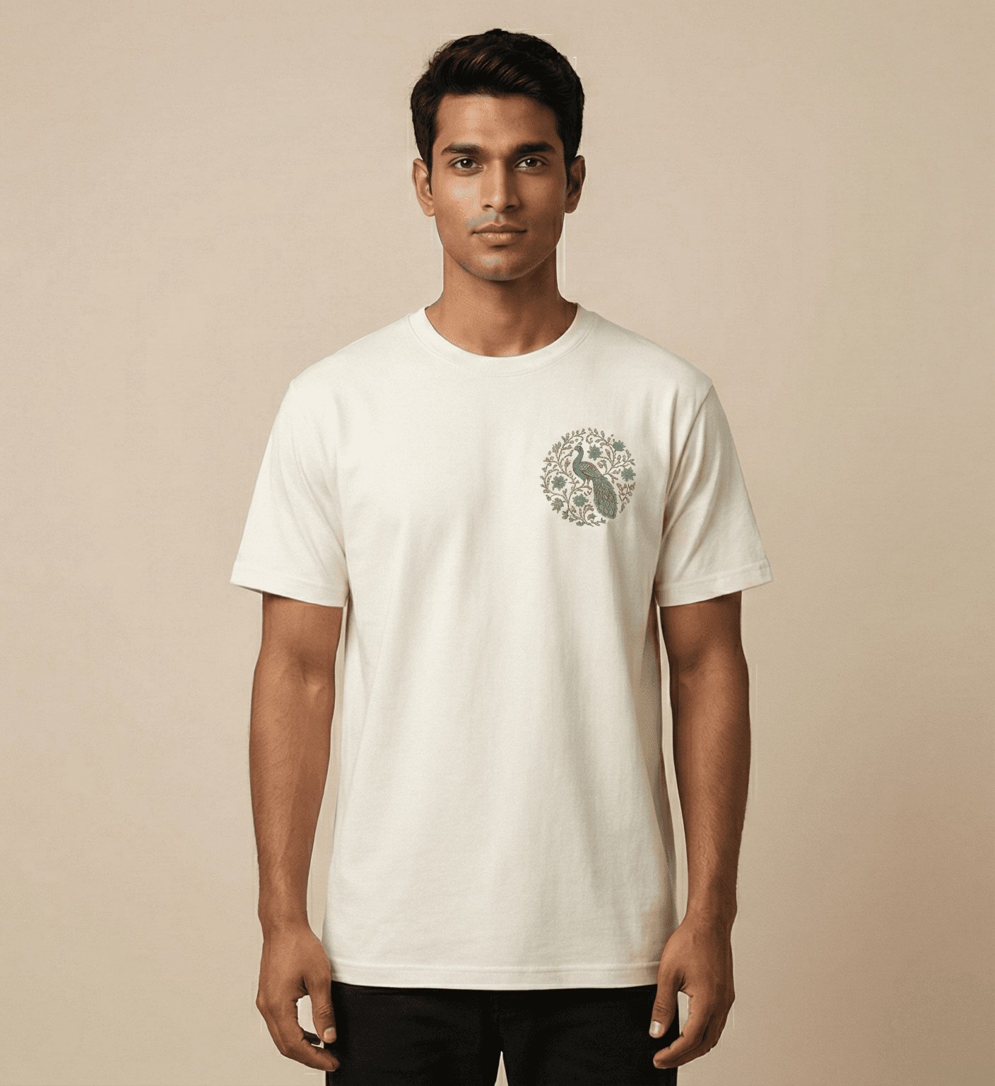 Wild Peacock Botanical Tee — view 3